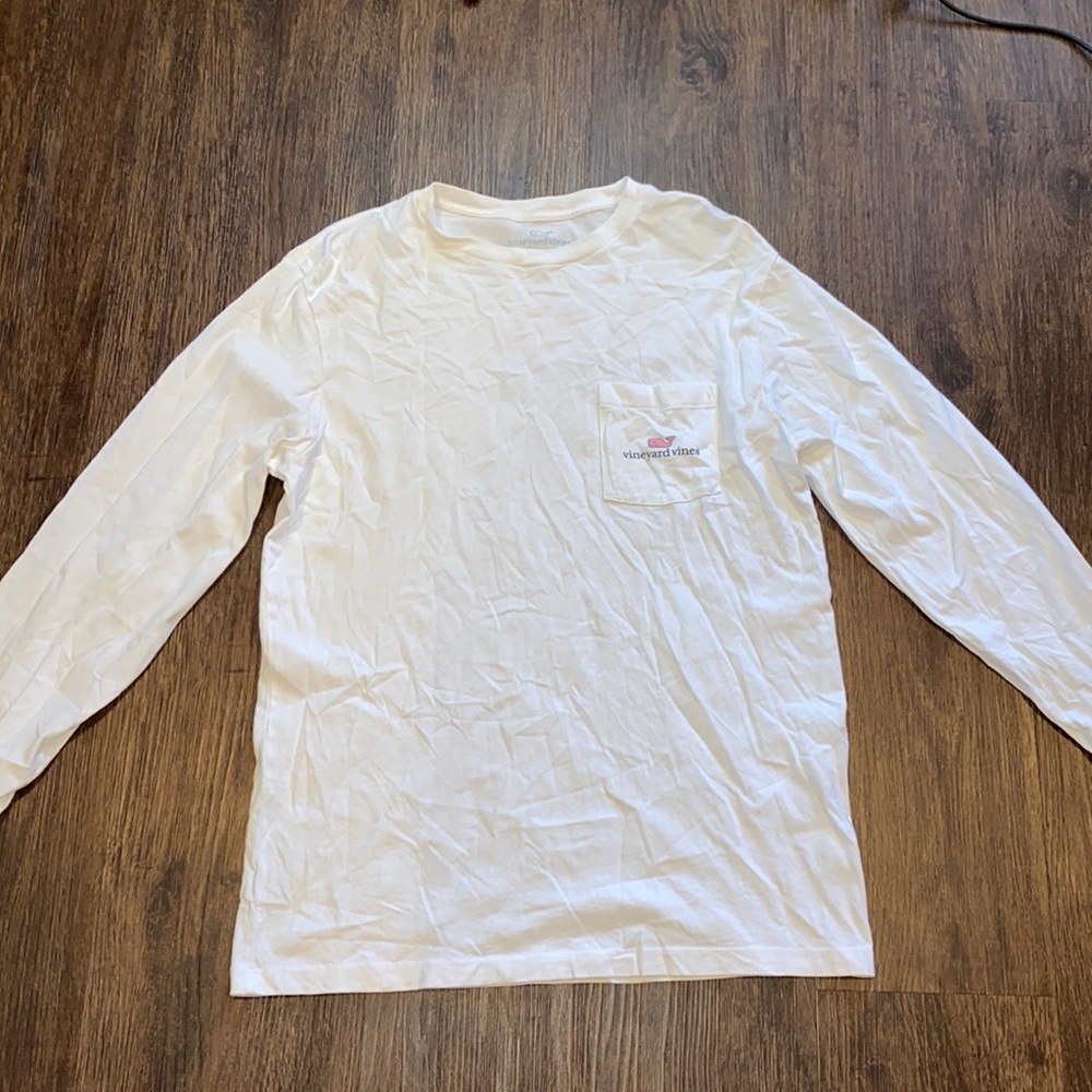 Vineyard vines white long sleeve shirt size S